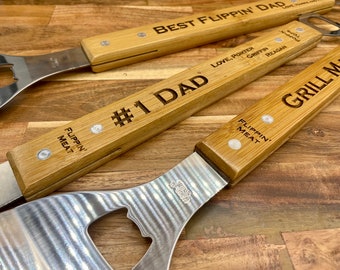 Personalized Grill Spatula, Fathers day gift, Engraved Wooden Spatula, gift for men, Gift for dad, grill gift for husband, bbq gift