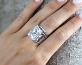 【SANKUANZ】SILVER BOLD RING Bold Silver Ring, Statement Silver Ring, Chunky Silver Ring
