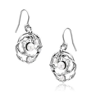 Boucles d'oreilles multi pierres, Boucles d'oreilles artistiques en argent sterling avec perles CZ, Boucles d'oreilles de mariée, Bijoux faits main, Boucles d'oreilles en fil métallique, Cadeau pour elle image 4