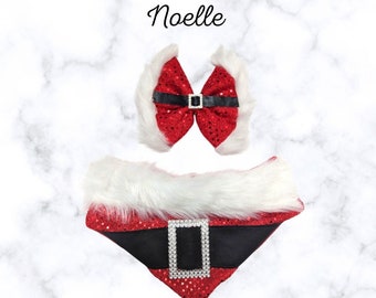 Noelle-bandana | Kerstbandana| Kerstmanbandana| Pet-bandana