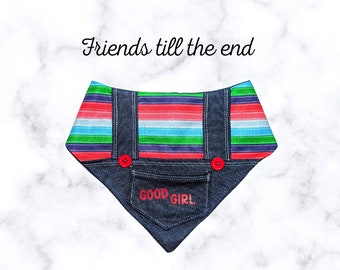 Vrienden tot het einde | Bandana's voor huisdieren| Halloween-huisdierkostuum | Halloween-bandana