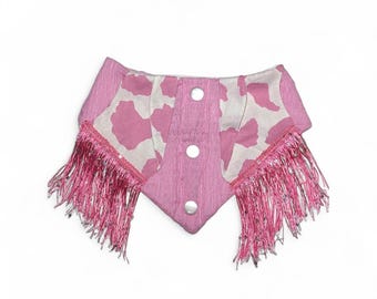 Cowgirl-bandana | Huisdierbandana | Roze cowgirl-bandana