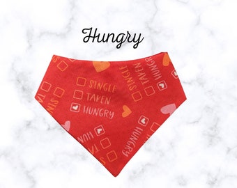Hungry Pet-bandana, handgemaakt hondenaccessoire