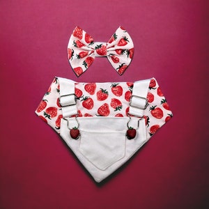 Sweet Berry | Pet Bandana | Overalls Bandana