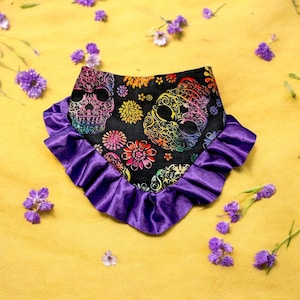 Day of the dead bandana| Halloween Bandana | Dia de los Muertos Pet Bandana