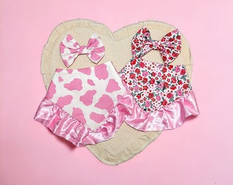 Hallo Valentijn| Omkeerbare bandana | Valentijnsdagbandana| Huisdierbandana