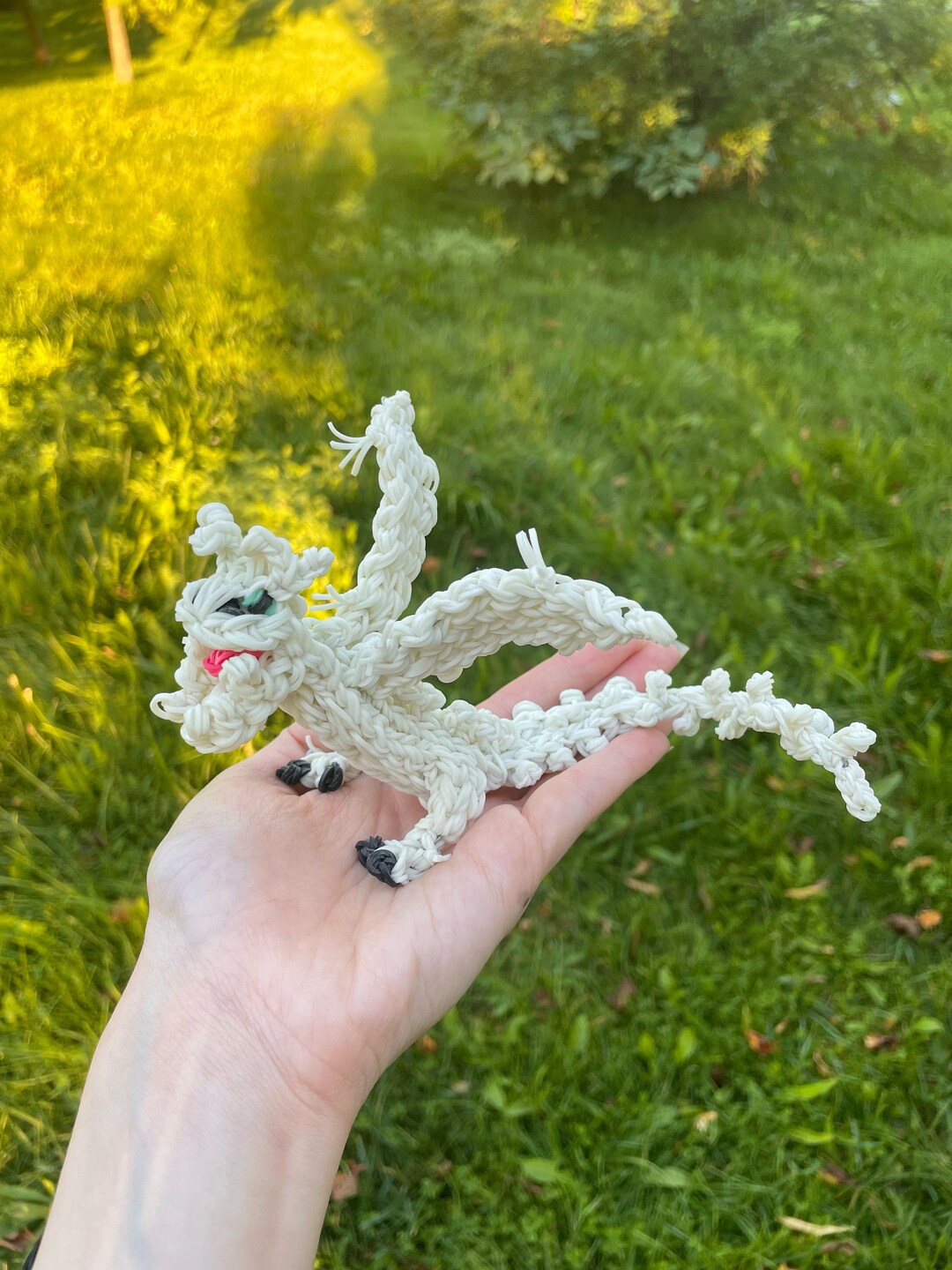 Rainbow Loom Dragon Frostfright Snow Wraith how to Train Your Dragon
