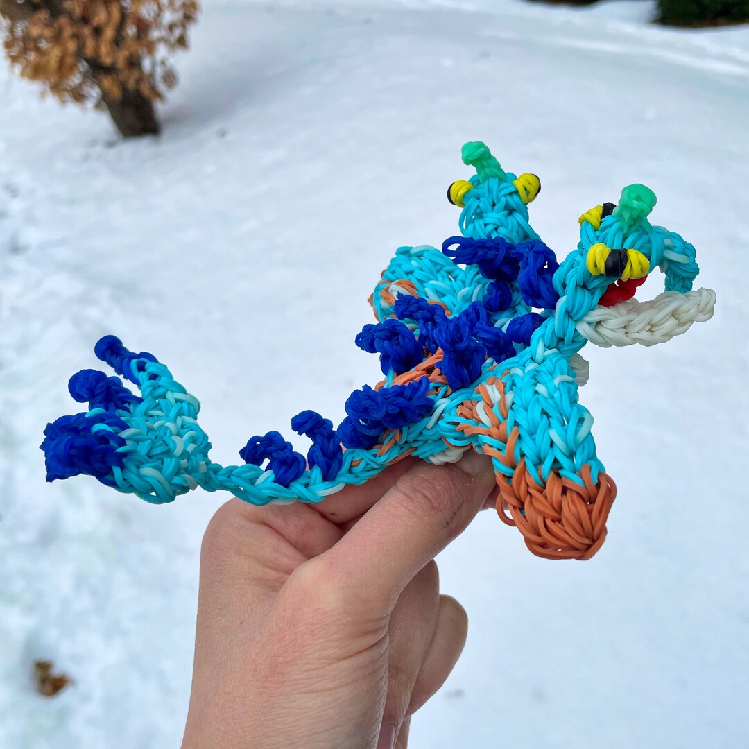 Rainbow Loom Dragon Seashocker how to Train Your Dragon HTTYD Etsy