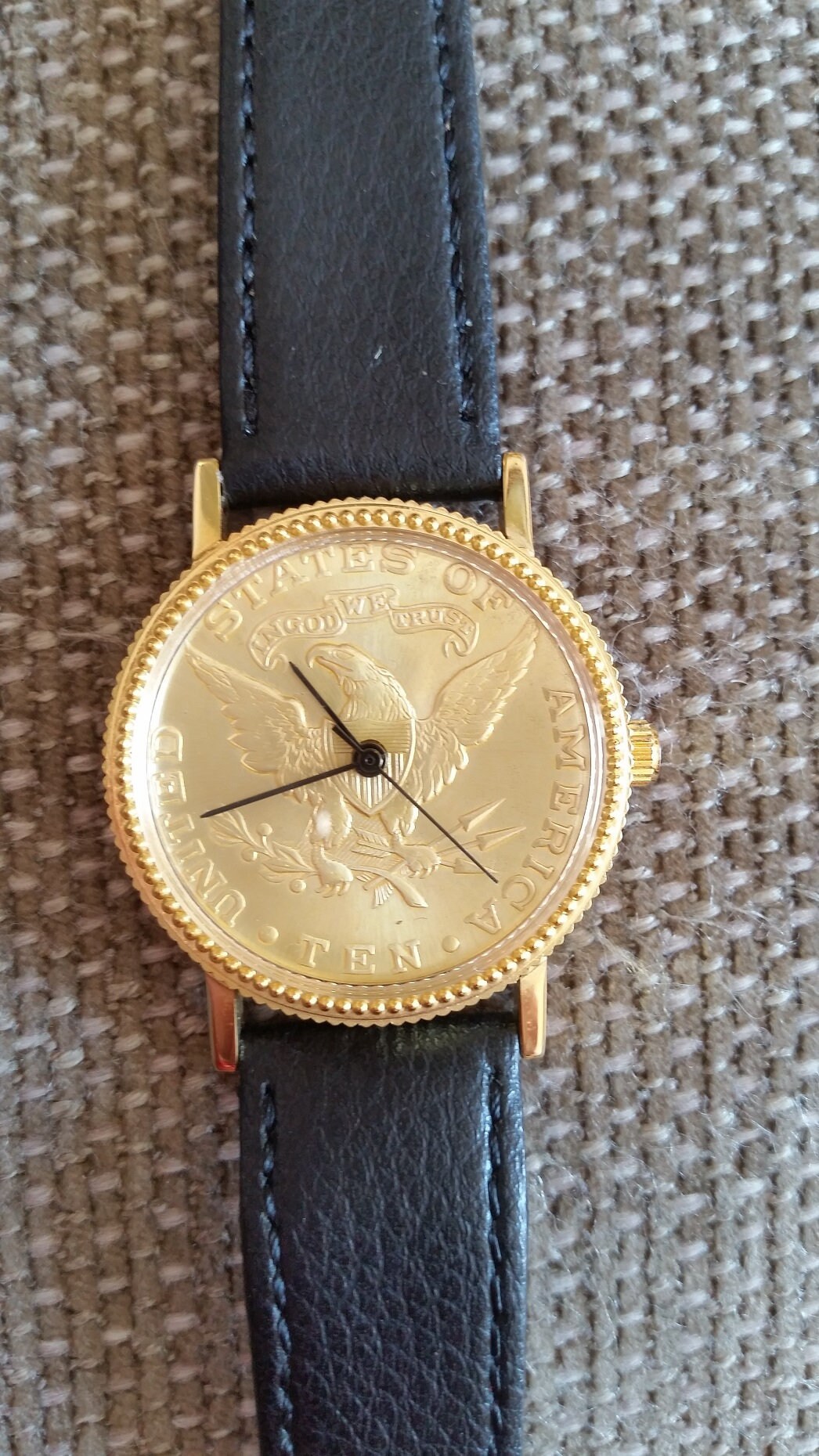 Rare Gold Plated Eagle Dial Watch | Etsy