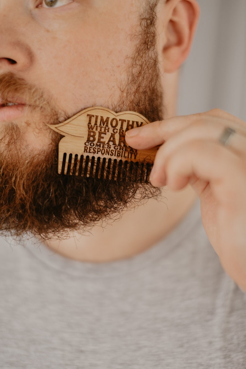 Beard Comb Moustache With great beard comes great responsibility image 1