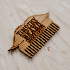 Beard Comb Moustache With great beard comes great responsibility image 3