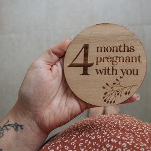 Pregnancy Milestone Discs with Affirmations