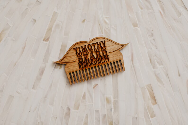 Beard Comb Moustache With great beard comes great responsibility image 2