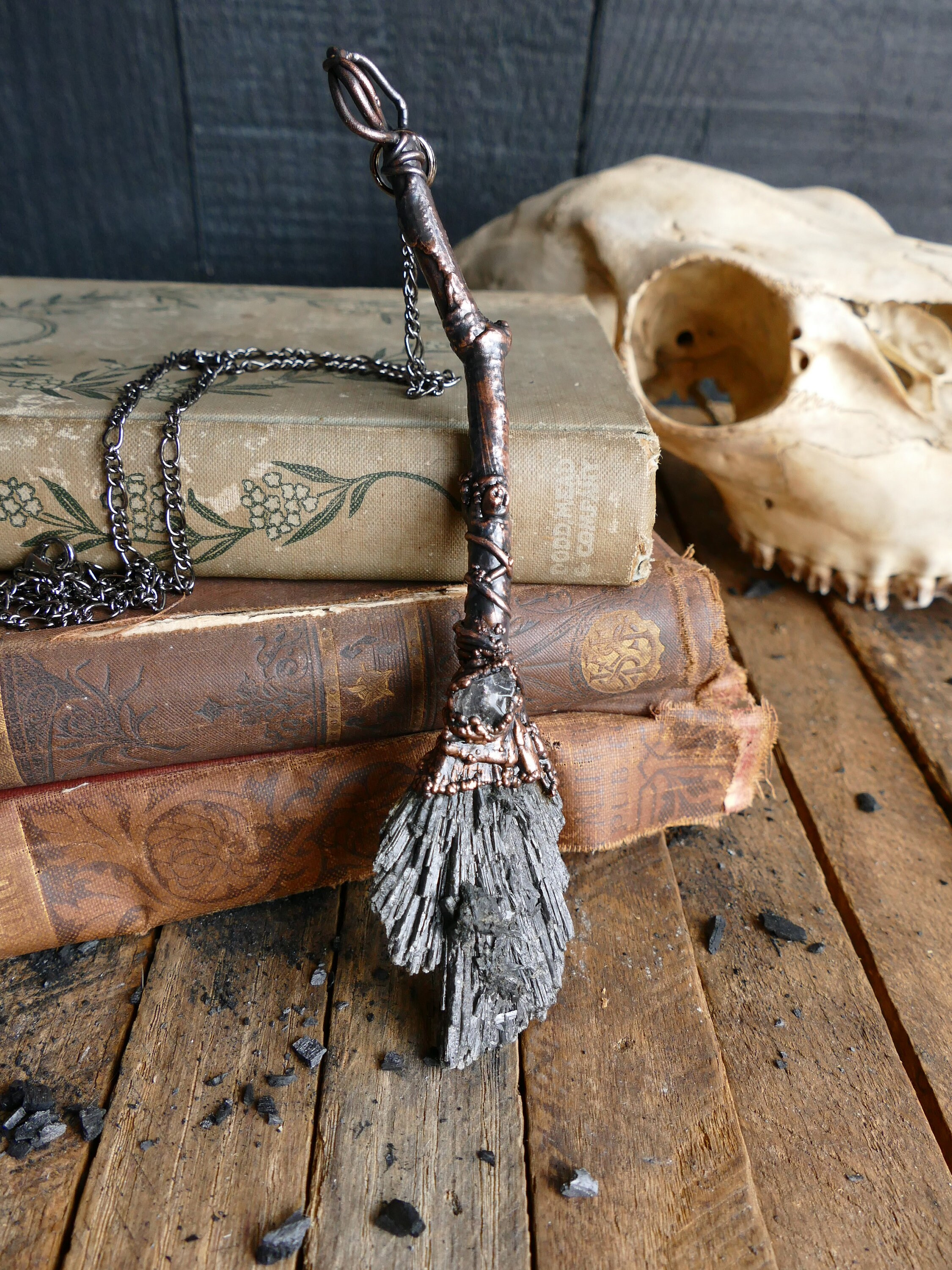 Witch Broom Necklace