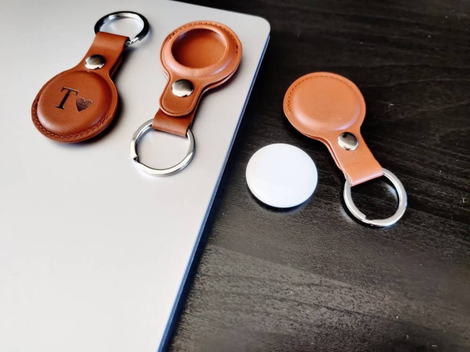 Personalised Brown Apple AirTag Case Protective Air Tag Case Etsy