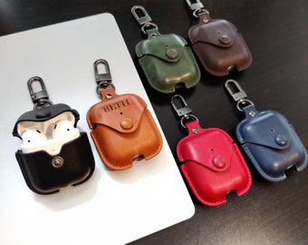 Personalized Leather Airpod Case: Engraved Protective Cover