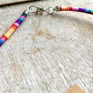 Markenhalsband Markenkette Hunde Kette Hund Hundemarke Schmuckkette Hundekette Boho Anhängerkette Ethno Hippie Perlenkette Bild 8