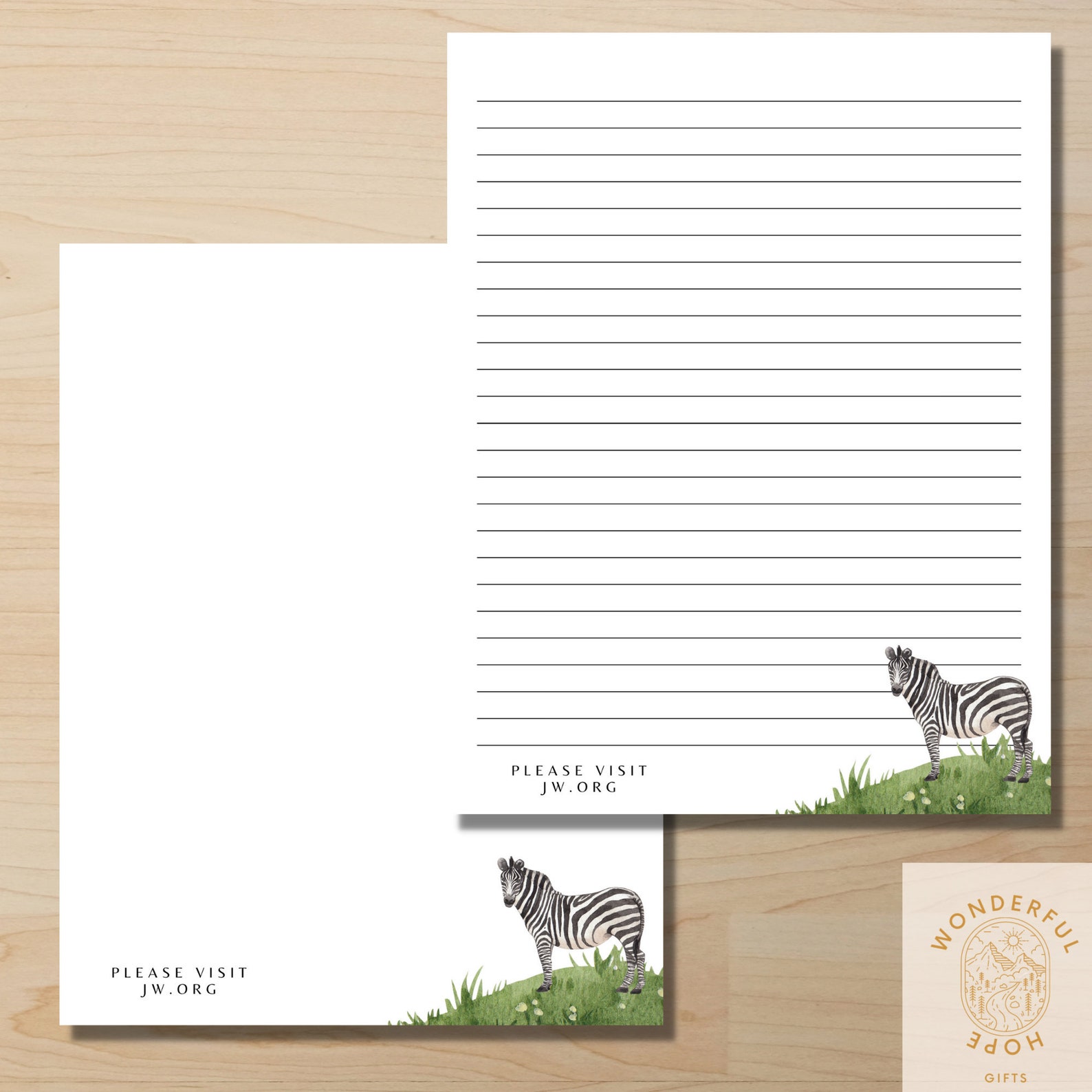 LETTER WRITING PAPER, Stationary Paper, Jw Notebook, Powerful by Faith