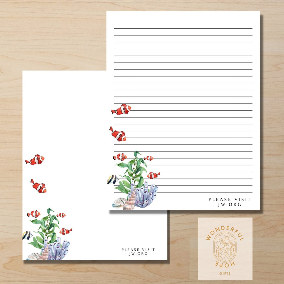 Jw Jw Gifts JW Printables Jw Stationery Jw Letter Writing - Etsy