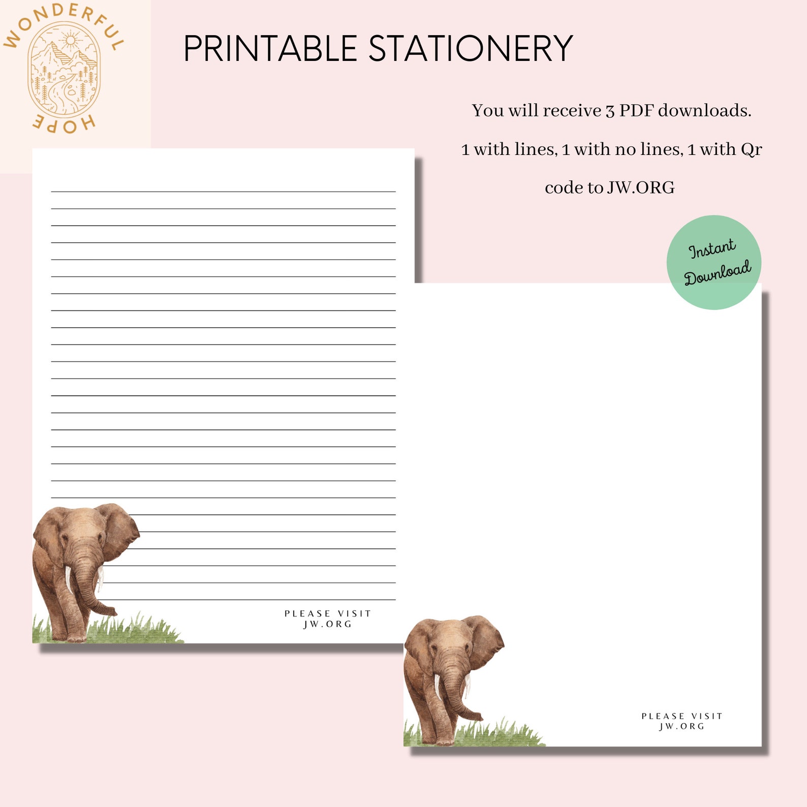 Jw Jw Gifts JW Printables Jw Stationery Jw Letter Writing Etsy