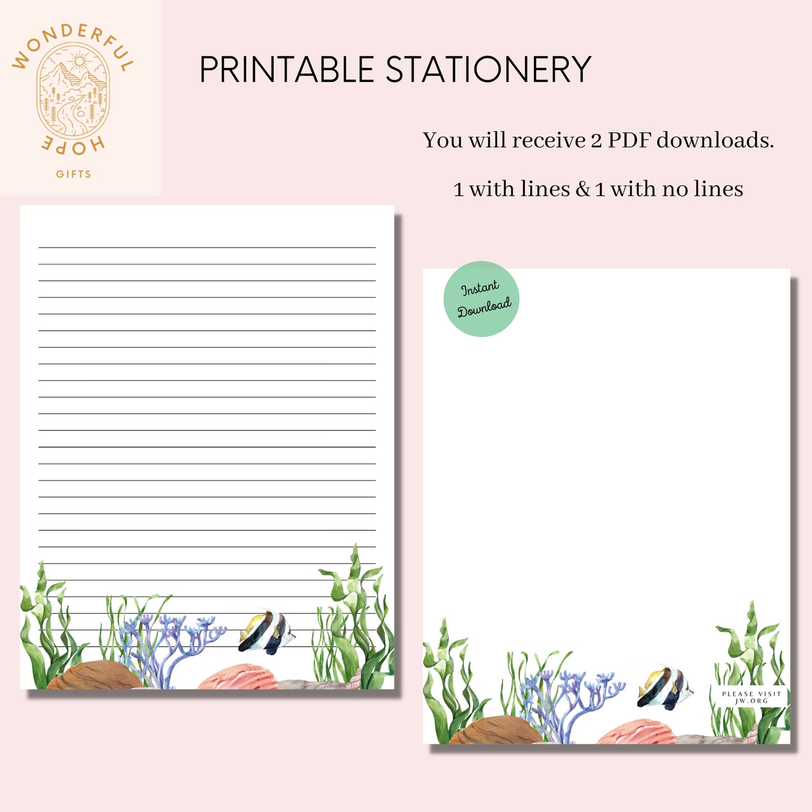 Jw Jw Gifts JW Printables Jw Stationery Jw Letter Writing - Etsy