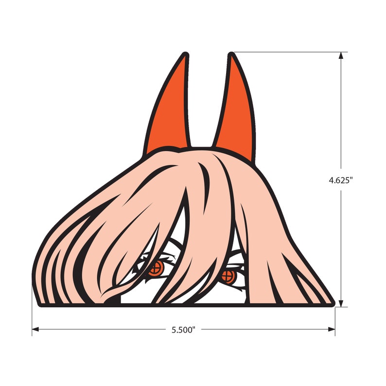 Chainsaw Man Power Decal Etsy