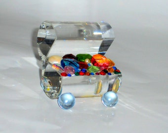 Austrian Crystal TREASURE CHEST - Collectible figurine