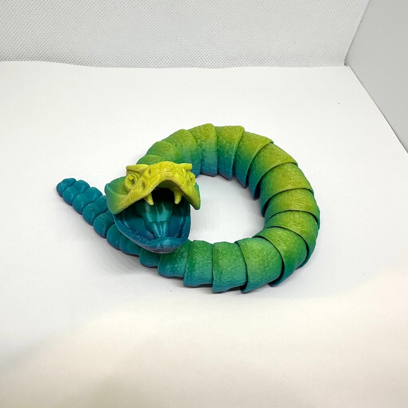 Realistic Young Rattlesnake, Adult Sensory Fidget, Bendable Snake Toy