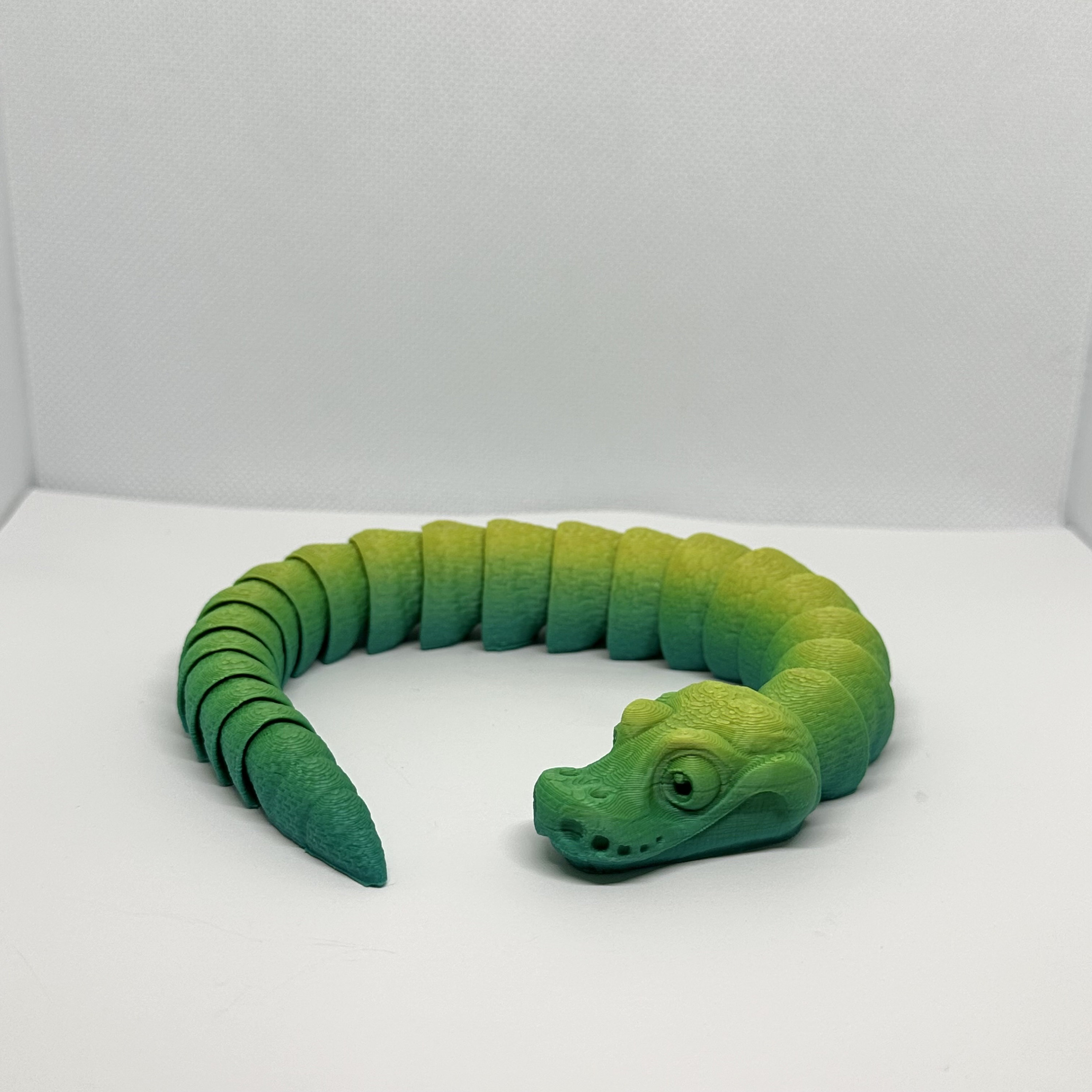 Realistic Young Python Movable Figure, Sensory Fidget, Bendable Snake ...
