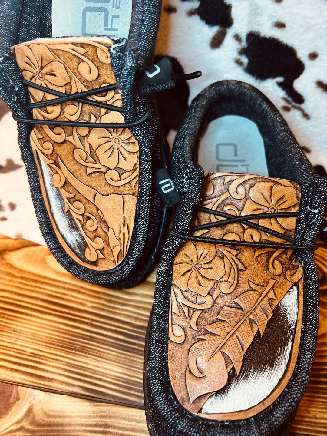 tooled leather hey dudes womens