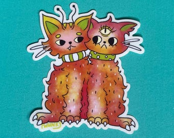 Vinylsticker Monster Cat