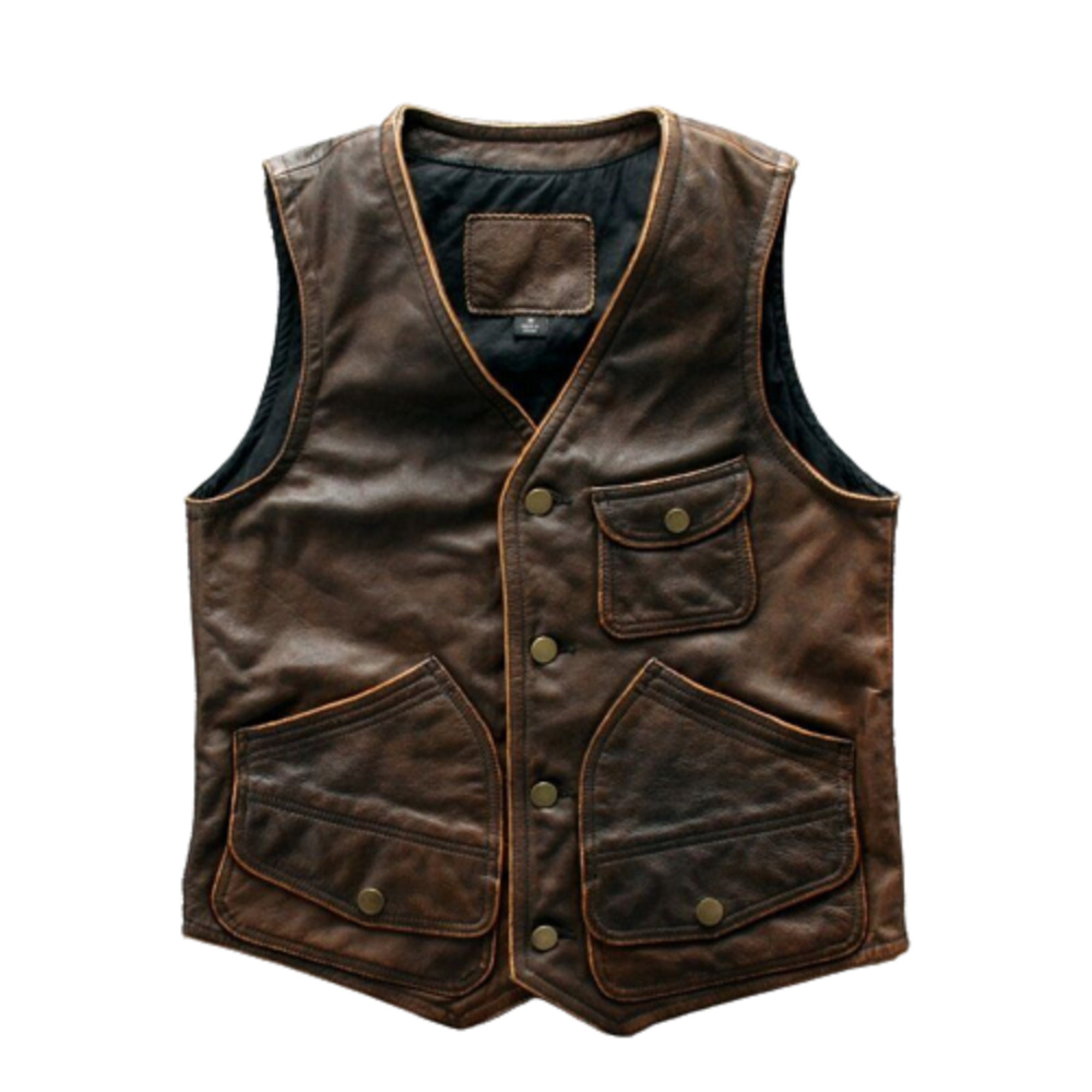 quality leather motorcycle vest
