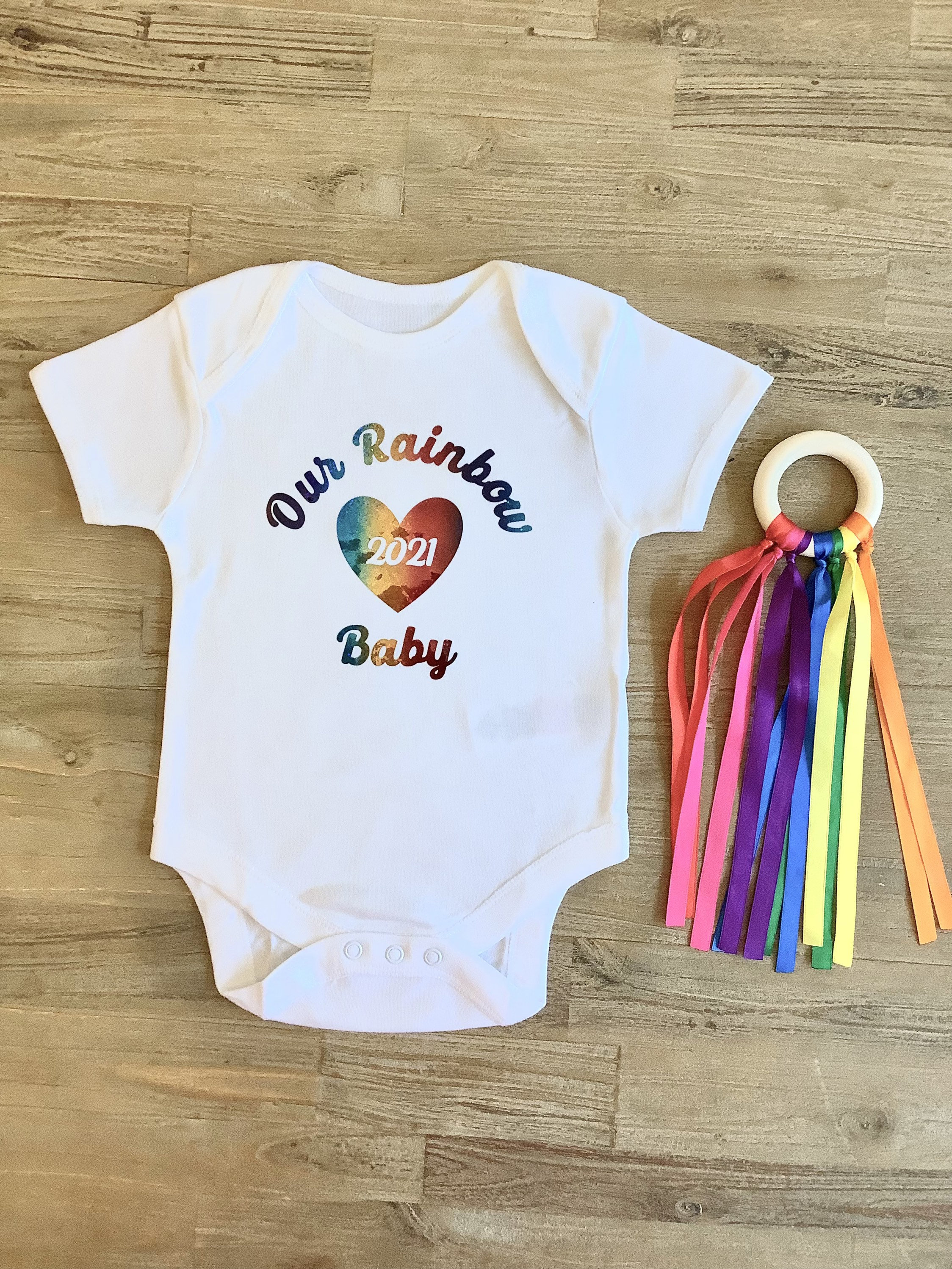 Rainbow Baby Gift Set Personalised Letterbox Baby Shower Etsy UK