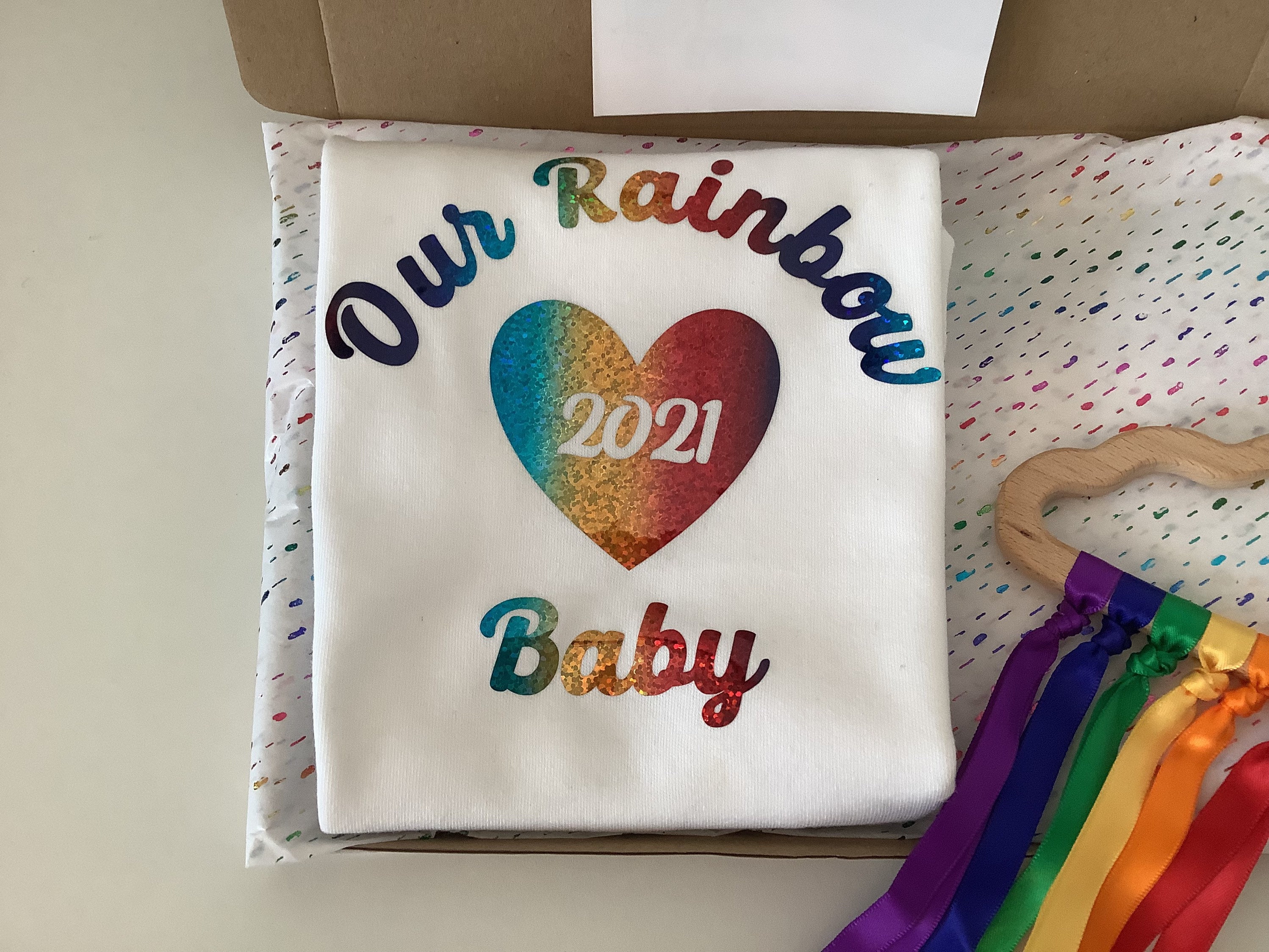 Rainbow Baby Gift Set Personalised Letterbox Baby Shower Etsy UK