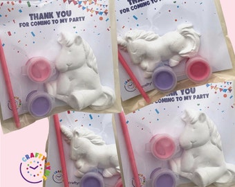 Unicorn Party Bags | Paint Your Own Unicorn | Assorted | Craft Kits | Birthday Party Favours | Unicorn Party