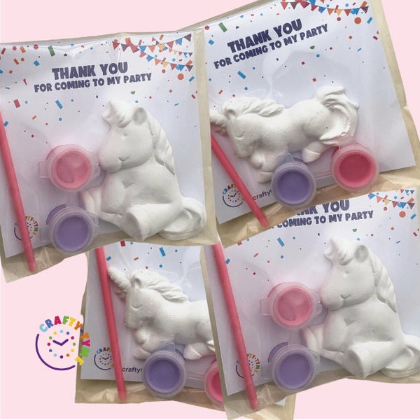 Unicorn Party Bags | Paint Your Own Unicorn | Assorted | Craft Kits | Birthday Party Favours | Unicorn Party
