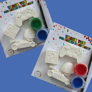 Super Gaming Party Bags | Paint Your Own Kits | Thank You Craft Kits | Party Favours | Bag Fillers | Gifts