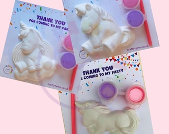 Sacs cadeaux licorne | Cadeaux d'anniversaire pour enfants | Kit de bricolage licorne | Sacs cadeaux pour filles | Fête arc-en-ciel | Commande minimum de 4