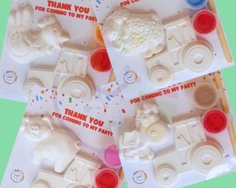 Paint Your Own Farm Animal Craft Kit | Party Favor Activity Bag | Farm Party Bag Fillers | Tractor & Farm Animal Birthday | Party Kits