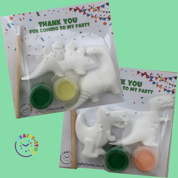 Dinosaur Party Bags | Paint Your Own Dinosaurs | Assorted | Craft Kits For Kids | Favours | Dinosaur Party Packs