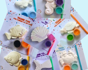 Under the Sea Party Bag Fillers UK | Kids Birthday Party Favours | Ocean Animal & Mermaid | Shark Turtle Octopus Mermaid Tail Sea Party Bags