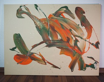 Autumn - abstract acrylic painting