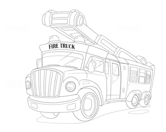 Police Car Coloring Etsy