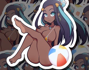 Pokemon Trainer Nessa Beach Sticker *Updated*