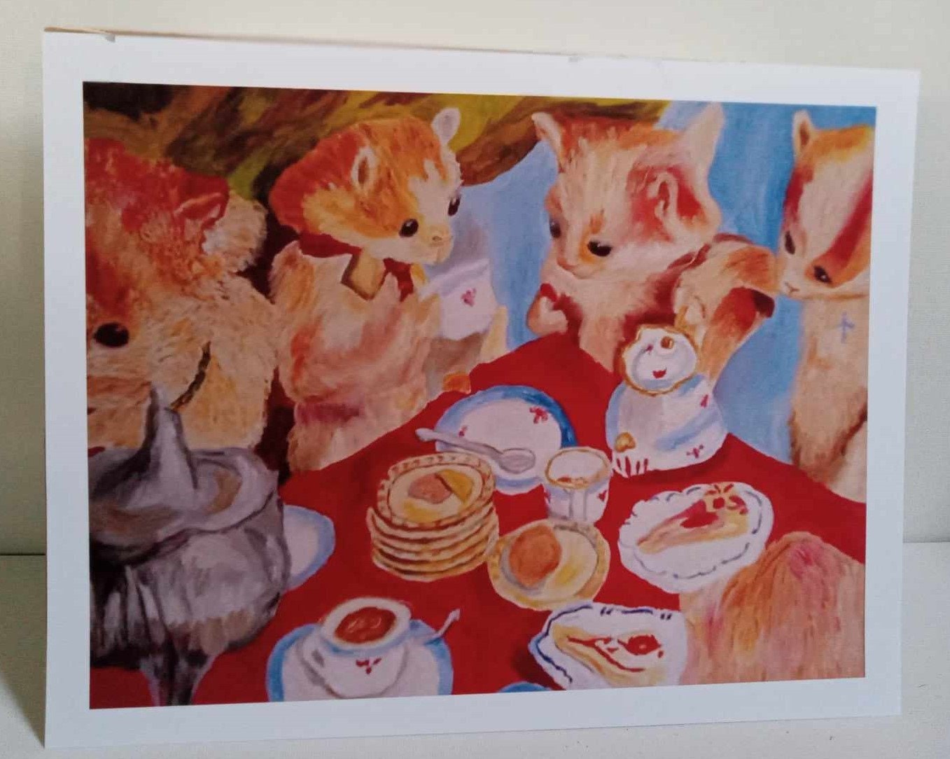 Kittens' Tea Party Original Art Print Etsy