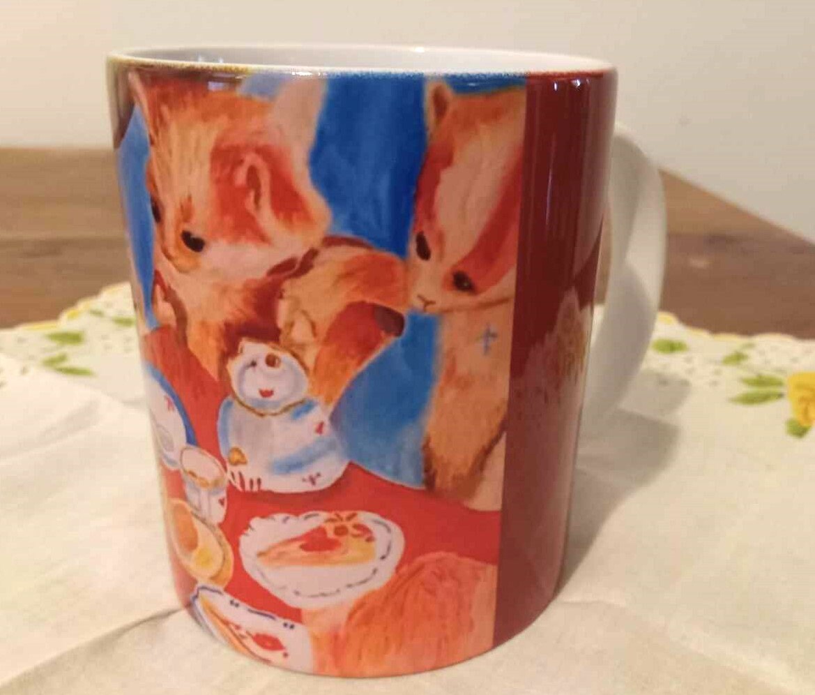 The Kittens' Tea Party Original Art Ceramic Mug Etsy
