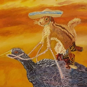 Wildlife Western Original Art Print