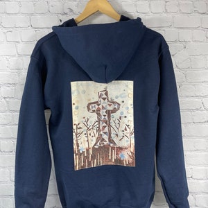 Sweatshirt à capuche avec fermeture éclair - Hoodie with zipper, "Marron Mont-Royal"