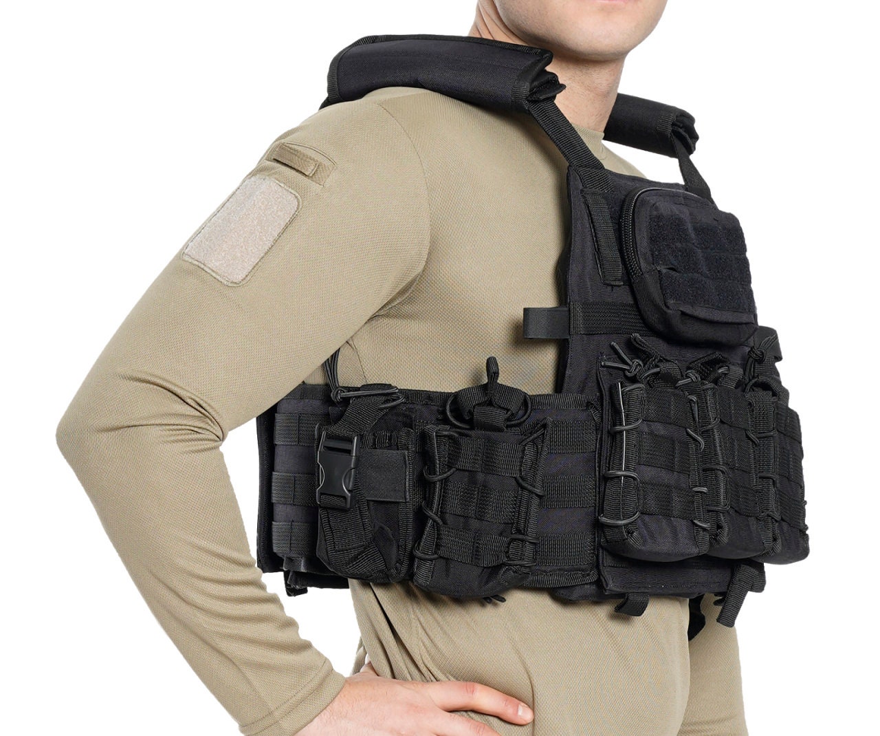 Professional tactical assault vest airsoft vest Black Etsy