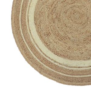 Handmade Round Jute Rug, Natural Round Area Rug, Eco-Friendly Floor Mat, Rustic Carpet, Braided Round Jute Rug, Circle Jute Rug, Custom Rug